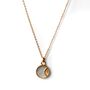 18 K Gold Plated Moon Pendant Necklace, thumbnail 2 of 2