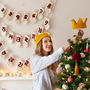 Chunky Knit Crown Christmas Tree Topper, thumbnail 4 of 4