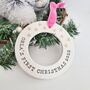 Personalised Baby's First Christmas Decoration, thumbnail 1 of 7