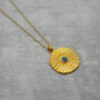 Turquoise Coin Necklace, thumbnail 3 of 3