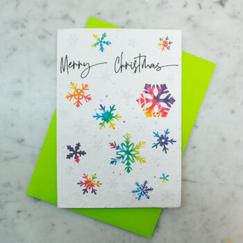Snowflake Plantable Christmas Card, 4 of 6