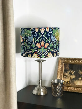 William Morris Lodden Indigo Lampshade Three Sizes, 3 of 5