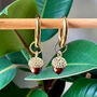 Autumn Acorn Earrings And Greetings Card Gift Set, thumbnail 5 of 9