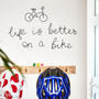 ‘Life Is Better On A Bike’ Wire Sign With Bike Outline, thumbnail 1 of 11