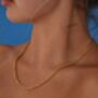 Anchor Minimal Chain Necklace 18 K Gold, thumbnail 5 of 6