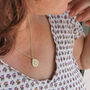 Travel Safe Compass Gold Plated Silver Necklace, thumbnail 3 of 10