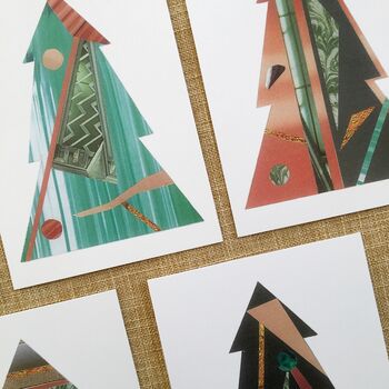Christmas Postcards, Festive Christmas Trees, 2 of 8