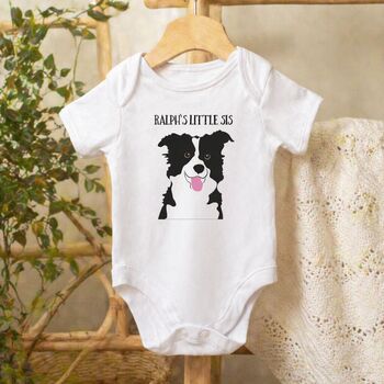 Best Friend Forever Personalised Dog Babygrow, 2 of 12