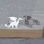 Dragon Cufflinks In Sterling Silver, thumbnail 2 of 5