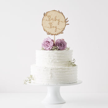 Personalised Engraved Wreath Cake Topper, 7 of 8