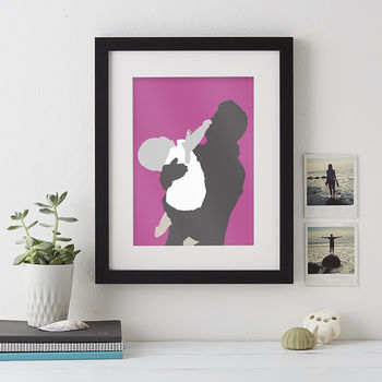 Child Silhouette Personalised Print, 6 of 7