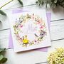 Handmade Floral Mother's Day Card: Paper Flowers And Bird Design. Customisable, thumbnail 1 of 8