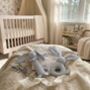 Personalised Baby Gift Set With Bunny Rattles Blue, thumbnail 2 of 2