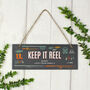 Personalised Keep It Reel Hanging Plaque Fishing Gift, thumbnail 5 of 6