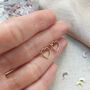 14k Gold Filled Love Heart Ear Stud Earrings, thumbnail 7 of 8
