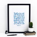 trust in the lord print by izzy & pop | notonthehighstreet.com