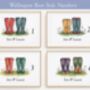 Personalised Colourful Wellies Couple Card, thumbnail 3 of 4