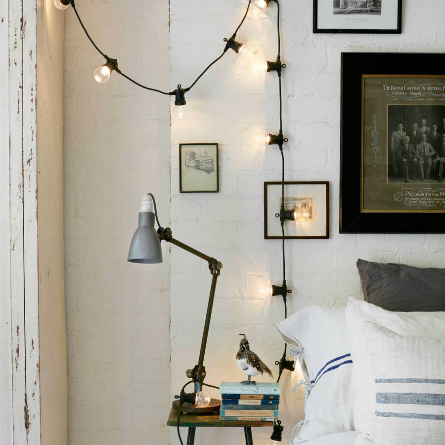 Clear Connectable Retro Festoon Lights By Lights4fun