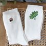 Personalised Autumn Oak Leaf Warm Cashmere Bed Socks, thumbnail 1 of 8