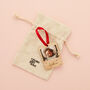 Personalised Wooden Photo Block Christmas Bauble, thumbnail 8 of 8