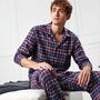 Men's Arran Tartan Brushed Cotton Pyjama Set, thumbnail 1 of 5