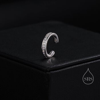 Sterling Silver Cz Ear Cuff, 2 of 12