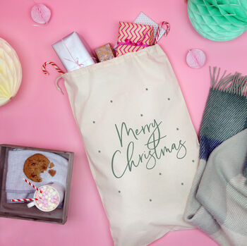 Reusable Pastel Merry Christmas Gift Bag, 3 of 3