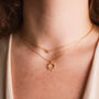 Everly Sun And Star Double Layer Necklace, thumbnail 1 of 7