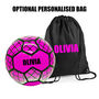 Pink Personalised Football Ball * Customise With Any Name * Low Stock *, thumbnail 2 of 3
