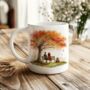 Personalised Romantic Autumn Love Couple Gift Mug, thumbnail 1 of 2