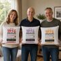 Personalised 50th Birthday Gift 1976 Cushion, thumbnail 1 of 10