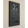 Portrait House Sign With Parallel Line, thumbnail 1 of 6