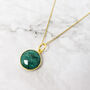 18ct Gold Plated Glowing Emerald Birthstone Necklace, thumbnail 1 of 4