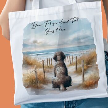 Personalised Spinone Italiano Dog Beach Walk Collection, 7 of 8