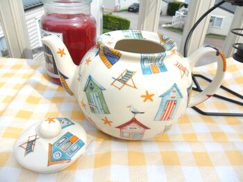 Six Cup Teapot In Beach Hut Design, 4 of 9