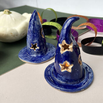 Ceramic Wizard Hat Halloween Decoration, 2 of 3