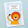 'Baby Lion' Personalised New Baby Card, thumbnail 2 of 3