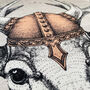 Fallow Deer With Helm Decorative Pillow Cover, thumbnail 6 of 7