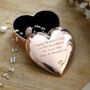 Personalised Rose Gold Heart Shaped Trinket Box, thumbnail 1 of 6