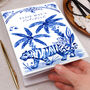 Personalised Notebook With Blue Oriental Tiger, thumbnail 2 of 4