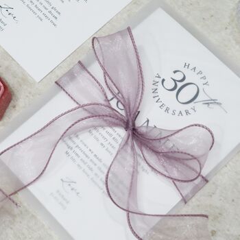 Personalised 30th Anniversary Card For Wife Wedding Anniversary Gift For Her, 5 of 9