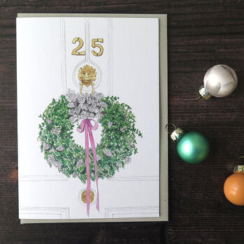Christmas Wreath 25 Card, 2 of 2