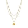 Gold Plated Floral Layered Necklace, thumbnail 4 of 4