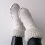 Merino Wool Elastic High Socks, thumbnail 1 of 7