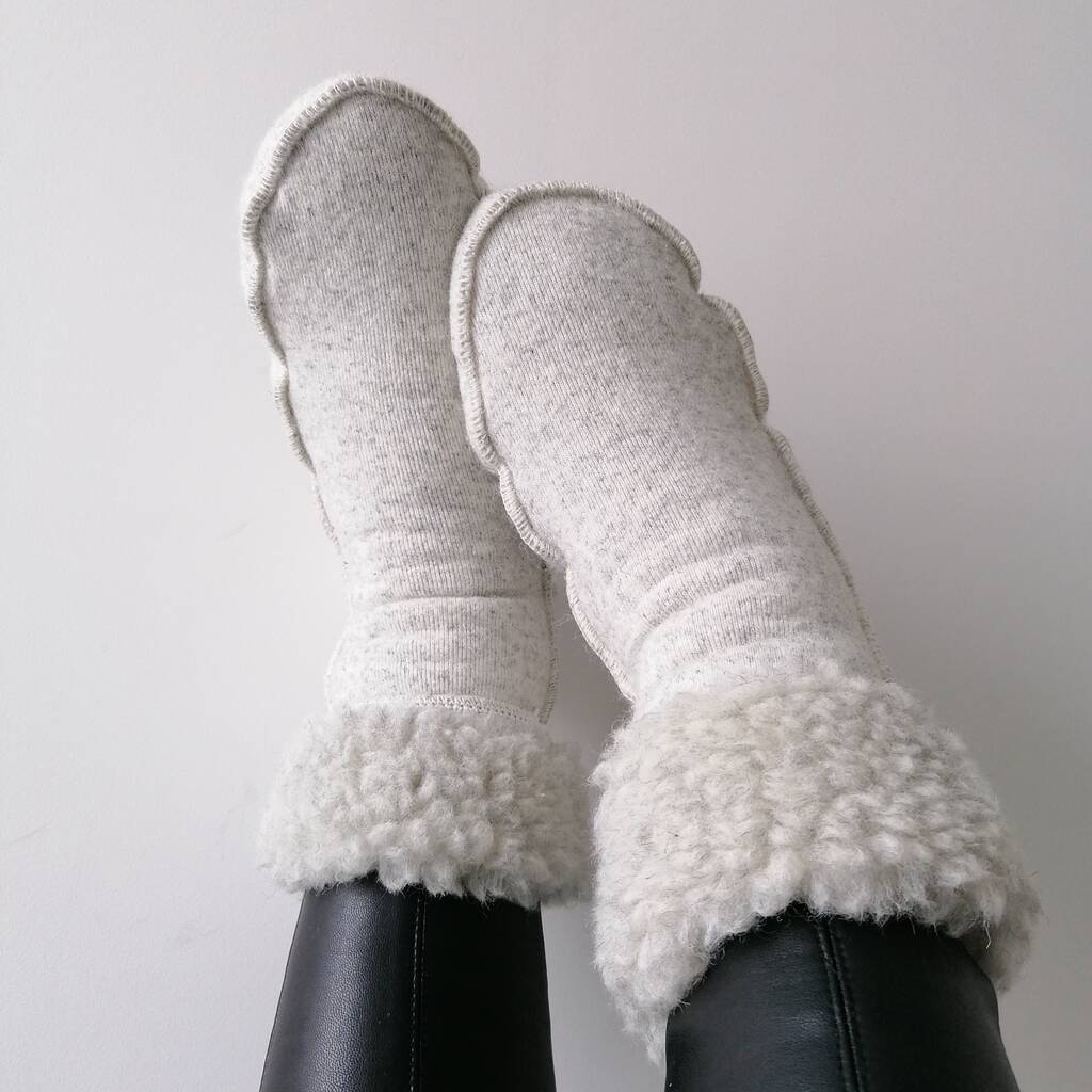 Merino Wool Elastic High Socks, 1 of 7