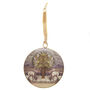 'Two Stags Under Tree' Christmas Tree Decoration, thumbnail 2 of 6