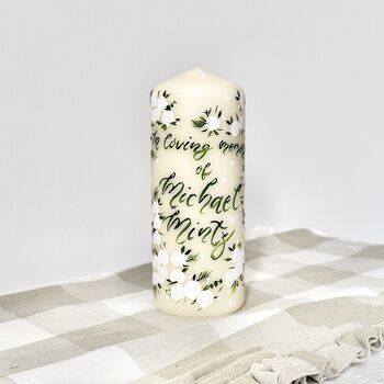 Personalised Hand Painted Memorial Candle, 5 of 5