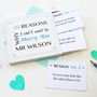 Personalised 'Can't Wait To Marry You' Notes, thumbnail 4 of 6