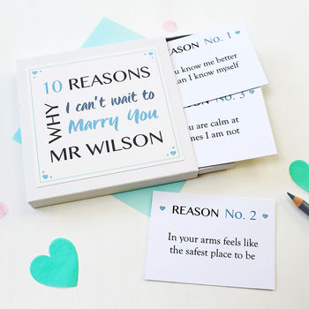 Personalised 'Can't Wait To Marry You' Notes, 4 of 6