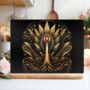 Art Deco Glass Chopping Board Celestial Aviary Two, thumbnail 3 of 8